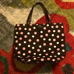 Kate Spade Bag Top Handle Tote Polka Dot